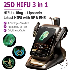 360 Max 25D HIFU Machine With EMS & RF Technology